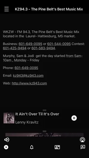 KZ94.3 - WKZW screenshot 3