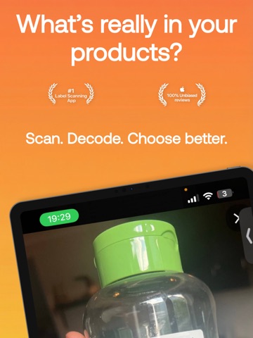 Unlabel - Ingredient Scanner iPad screenshot
