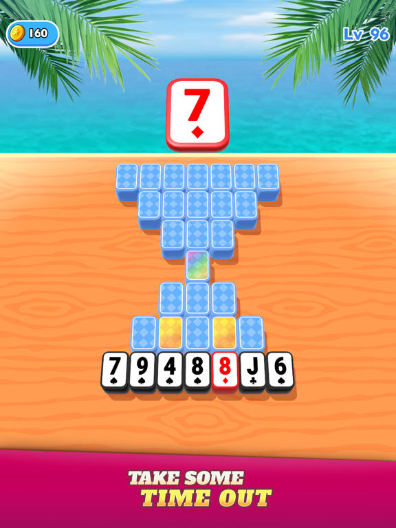 TilePeaks Solitaire iPad screenshot