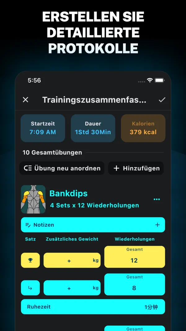 GymStreak: KI Fitness Trainer iPhone App Screenshot 7 – Gesundheit & Fitness