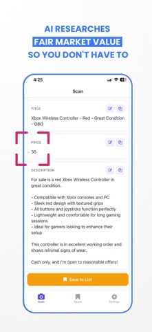 Marketplace Listing AI Copy screenshot