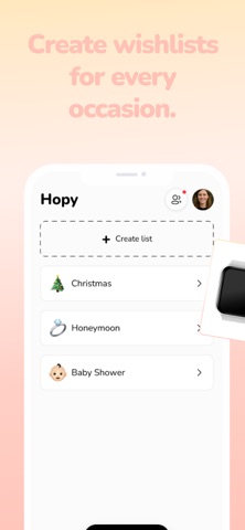 Wishlist & Gifts – Hopy screenshot