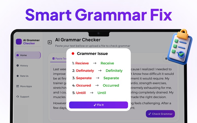 Grammar Checker: AI Humanizer iPhone screenshot