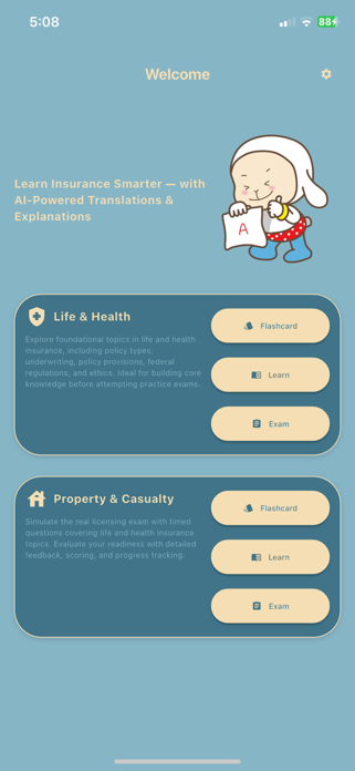 Insurance Test Prep Screenshot 1 of 6