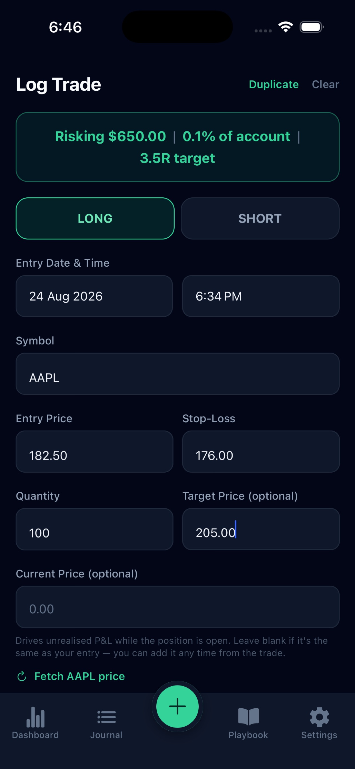 Screenshot 4 of Hone In: Trading Journal
