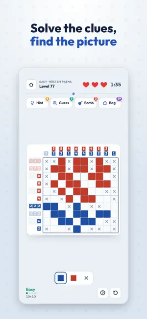 Nonogram Tile Mosaic: Puzzle screenshot 1