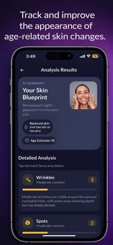 Fountelle - age aware skincare iPhone screenshot