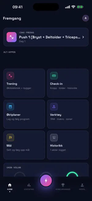 Fremgang - Workout Log screenshot 2