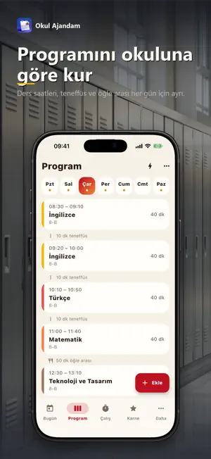 Okul Ajandam: Ders Programı screenshot 3