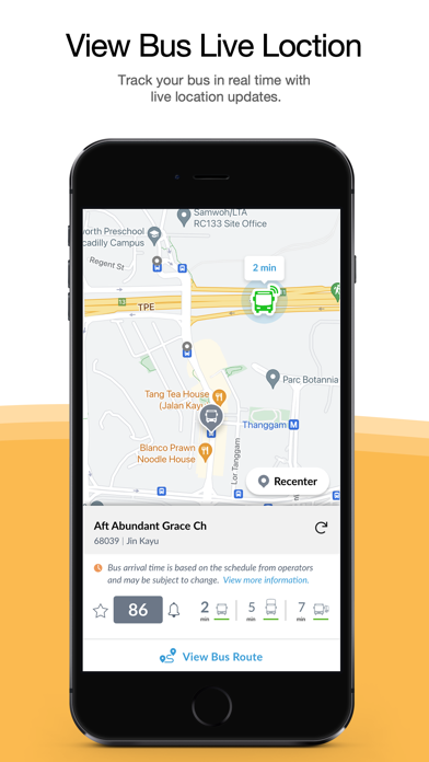 MyTransport.SG Screenshot