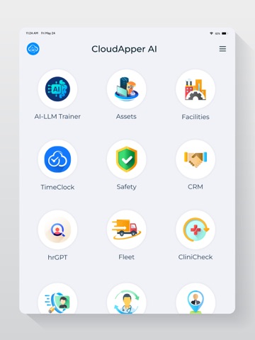 CloudApper AI iPad screenshot