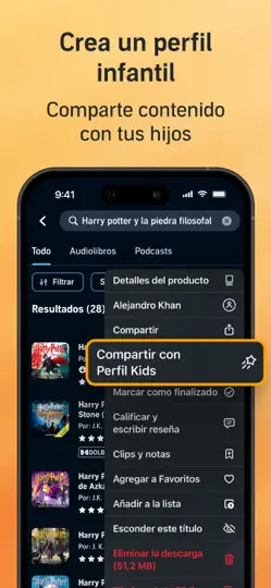 Captura de pantalla de Audible: Audiolibros Y Podcast en iPhone 4