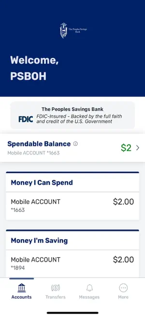 The Peoples Savings Bank screenshot 2