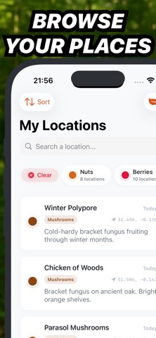 Mushroom map : Picking iPhone screenshot
