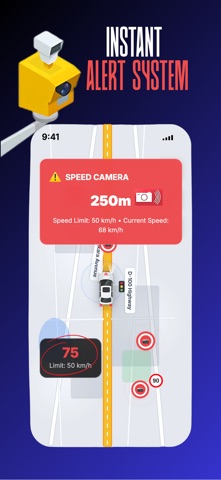 RadarGuard Alerts:Speed camera screenshot