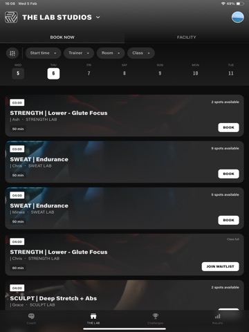 THE LAB iPad screenshot