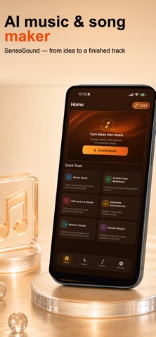 AI music&song maker:SensoSound iPhone screenshot
