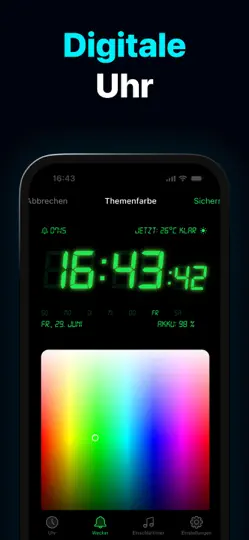 Screenshot von Wecker HD - Alarm Clock auf dem iPhone 6