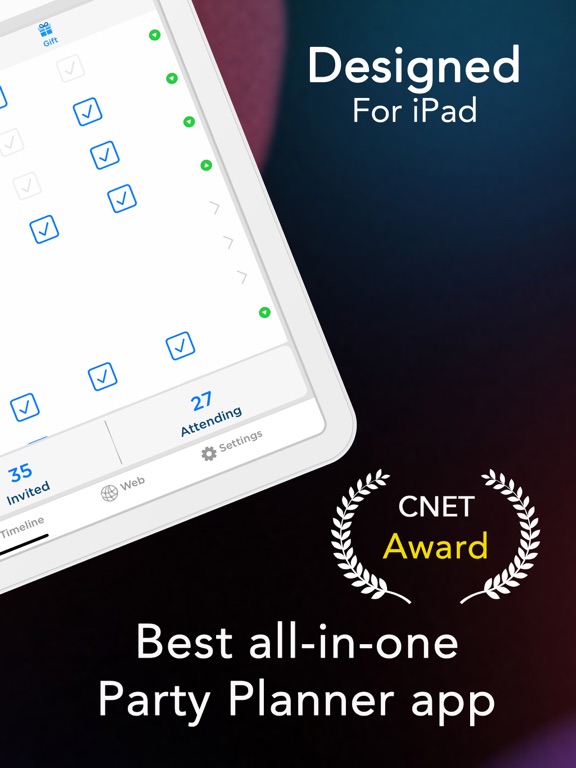 Pro Party Planner iPad app afbeelding 2