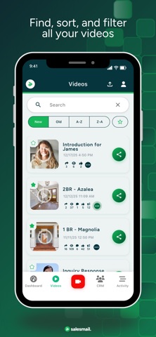 SalesMail iPhone screenshot