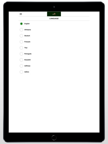 Radio Azania iPad screenshot