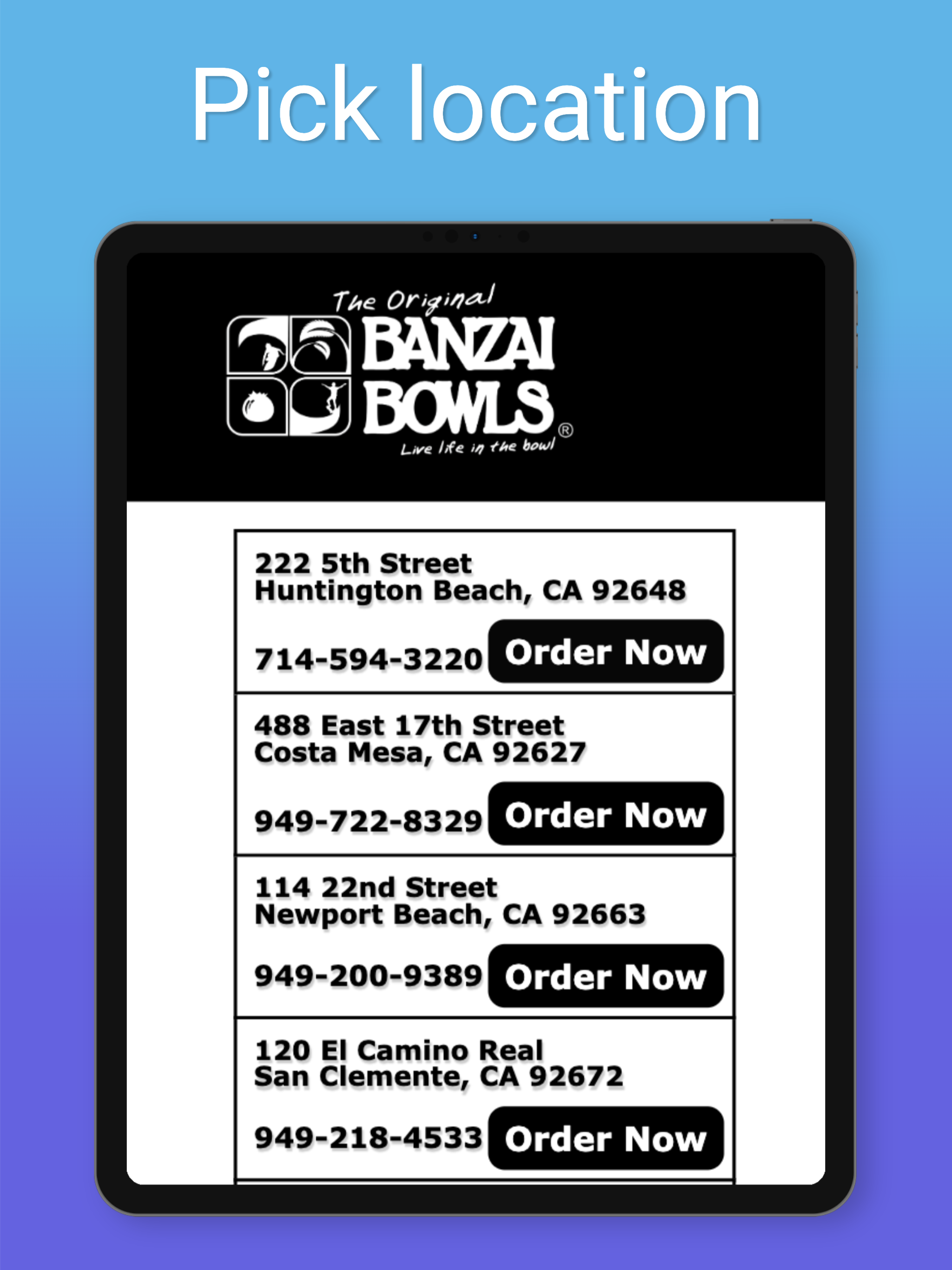 Banzai Bowls