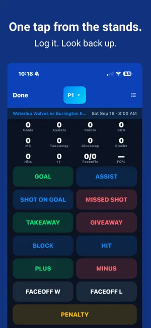 KeepBook: Hockey Stats screenshot 1