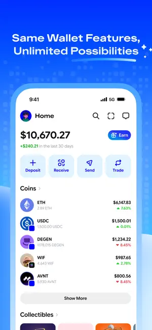 Base: Formerly Coinbase Wallet iPhone screenshot 1