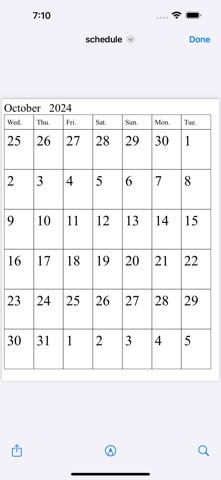 PrintingCalendar:Easy,simple Screenshot 4 of 4