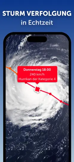 Screenshot von Zoom Earth - Wettervorhersage auf dem iPhone 4