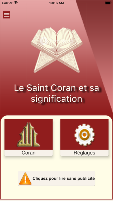 Screenshot #1 pour Coran sans  publicit