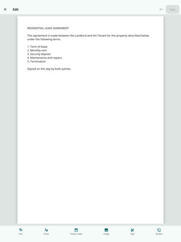 PDF Tools: Edit, Merge & Sign iPad screenshot