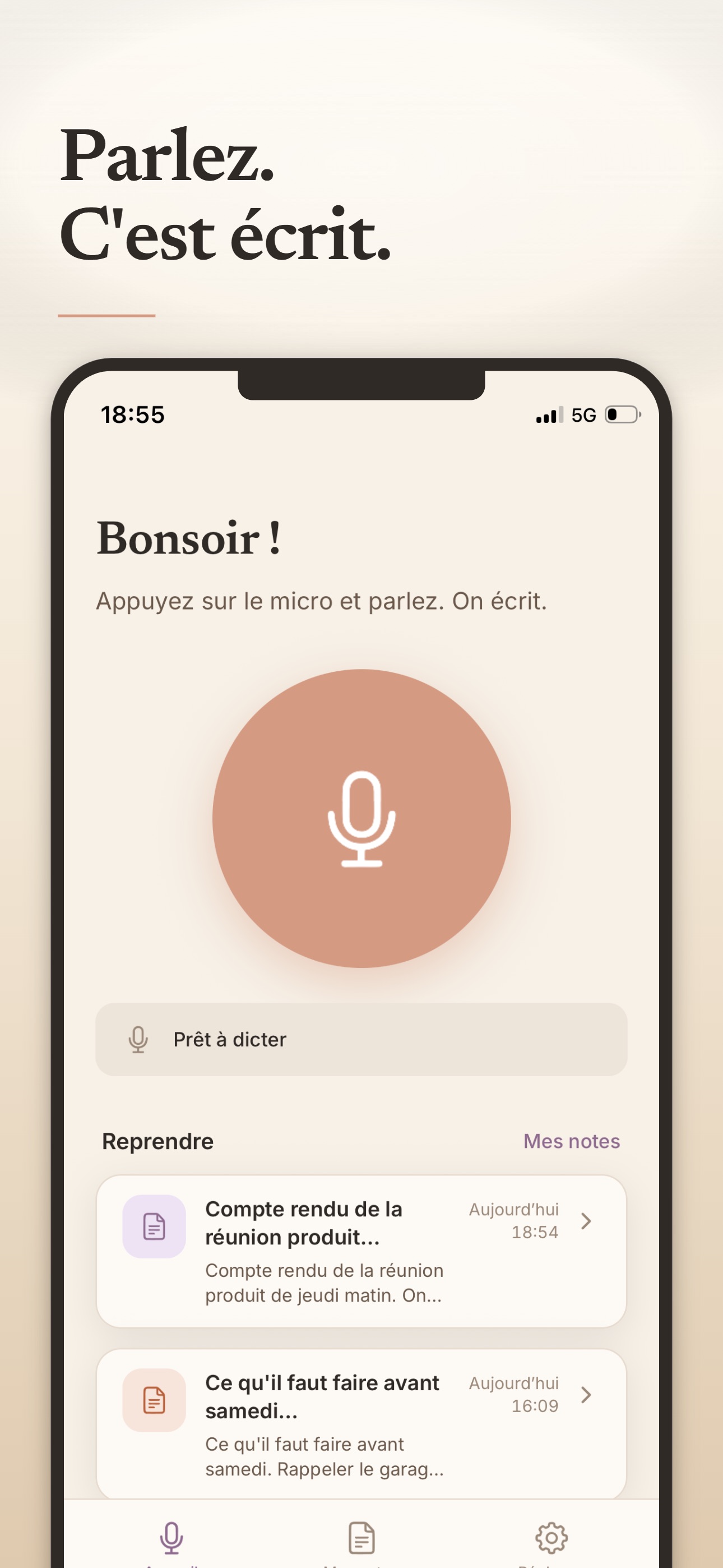 Screenshot 1 of TalkEasy – Dictée vocale IA