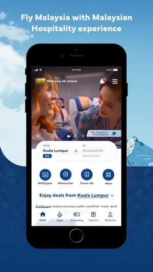 Malaysia Airlines screenshot 1