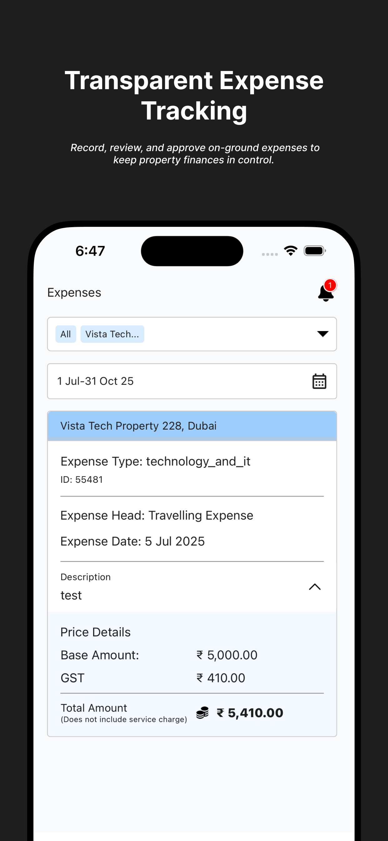 Vista Property Management App screenshot 5