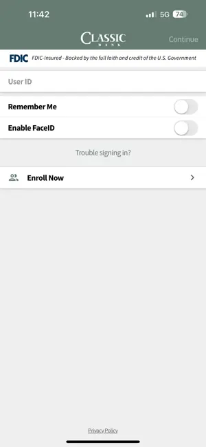 Classic Bank Mobile screenshot 4