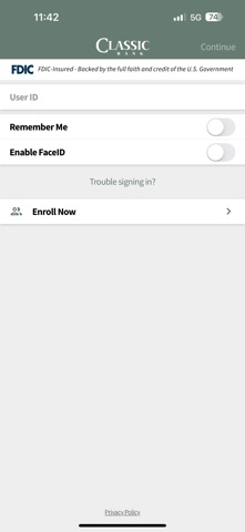Classic Bank Mobile Screenshot 4 of 5