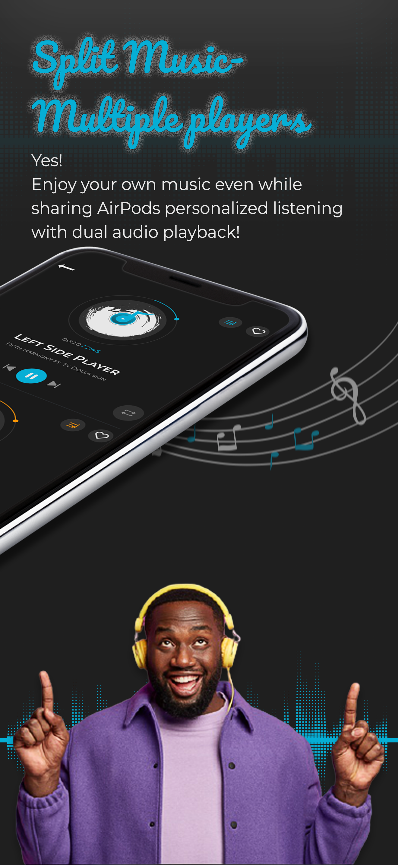 Split Music Player: Dual Audio screenshot 3