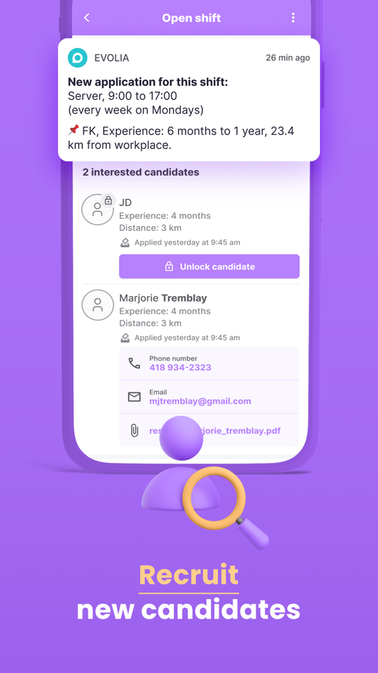 #7. Evolia - Employee Scheduling (iOS) 由: Flash Romeo Inc.