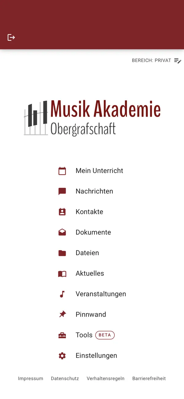 Screenshot #1 pour Musik Akademie Obergrafschaft