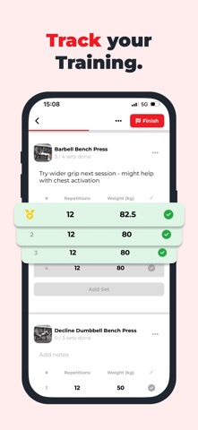 Gymble Workout Tracker Gym Log Screenshot 1 of 6