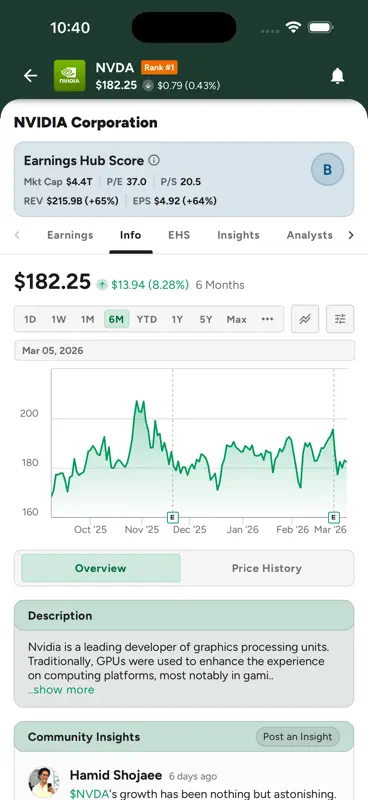 Earnings Hub and Calendar screenshot 6 of 9
