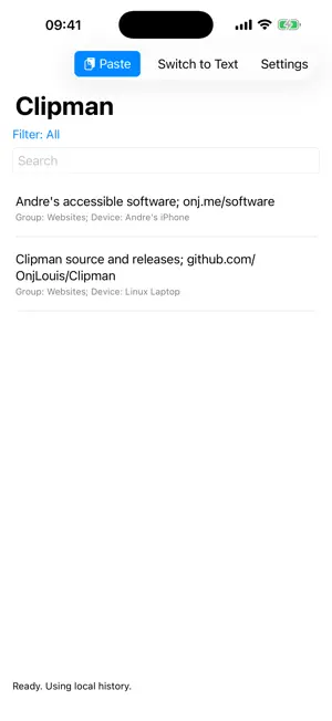 Clipman screenshot 2