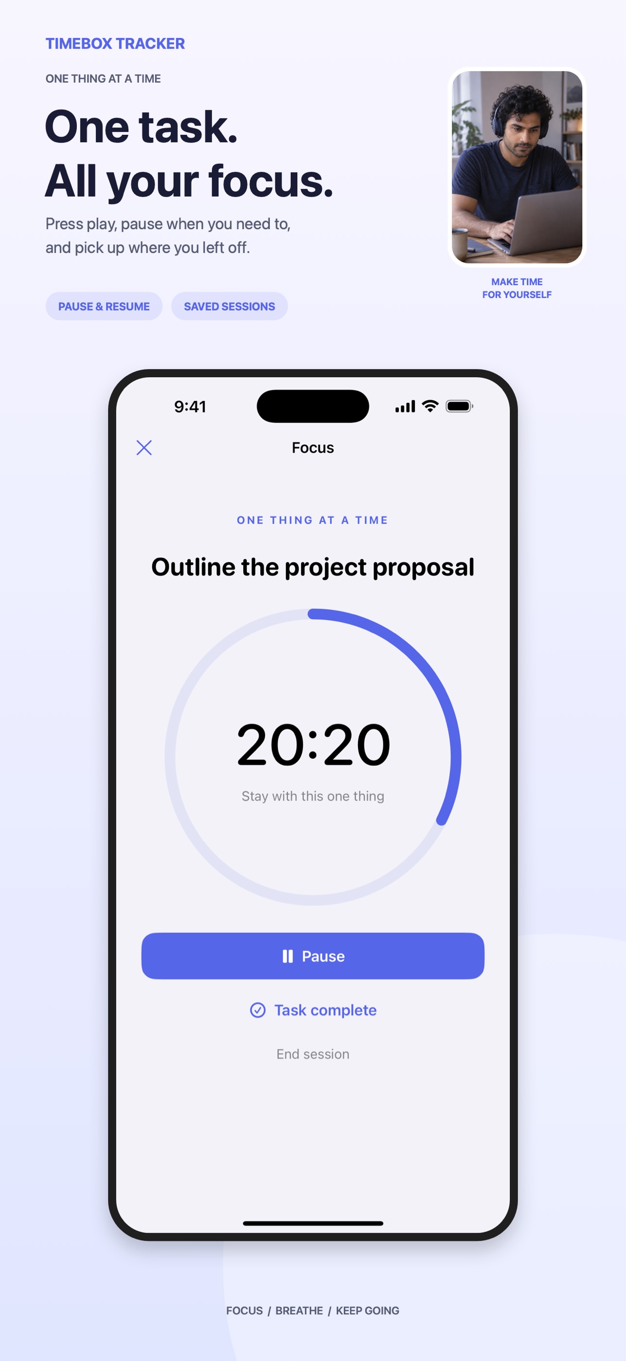 Screenshot 1 of TimeBox Tracker