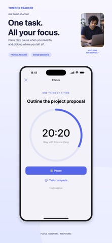 TimeBox Tracker のスクリーンショット