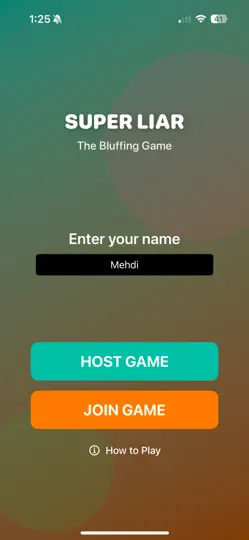 Screenshot von SuperLiar auf dem iPhone 1