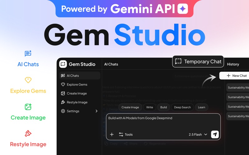 Chatbot for Google Gemini ° app screenshot
