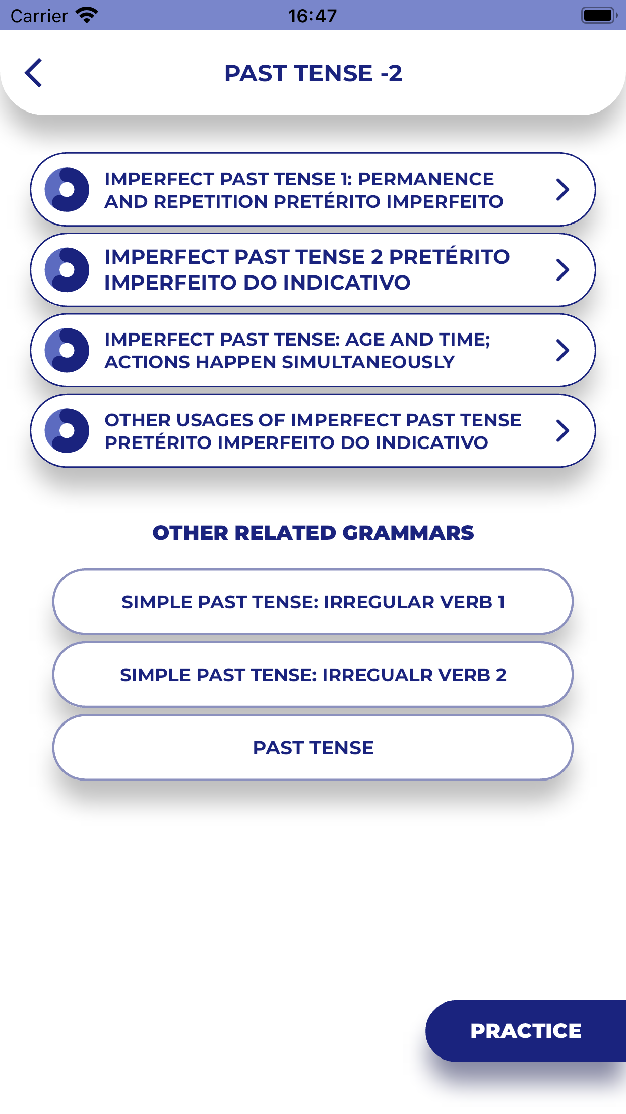 PORO - Portuguese Grammar