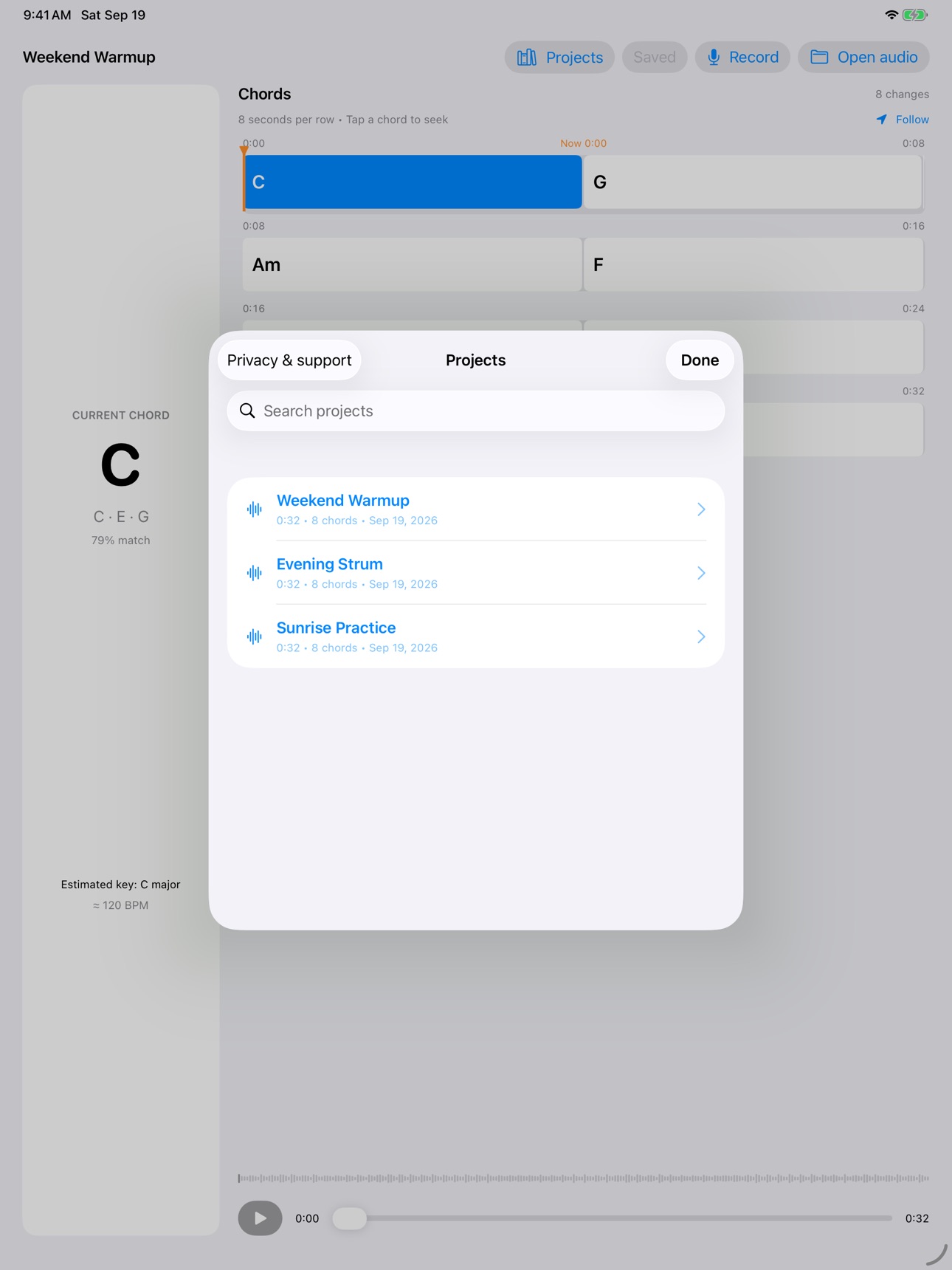 Screenshot 4 of Chord Finder: Song Practice