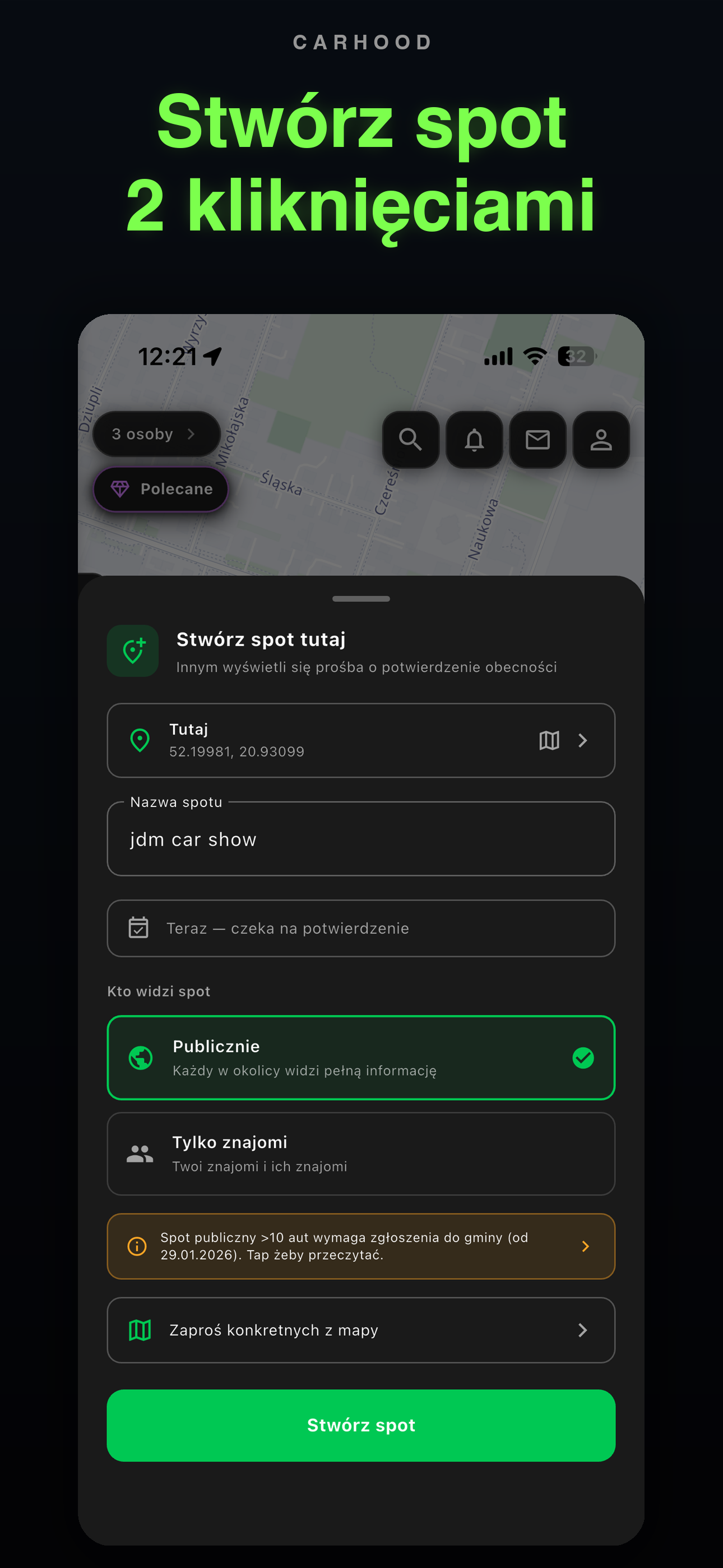 Carhood: Mapa kierowców screenshot 3